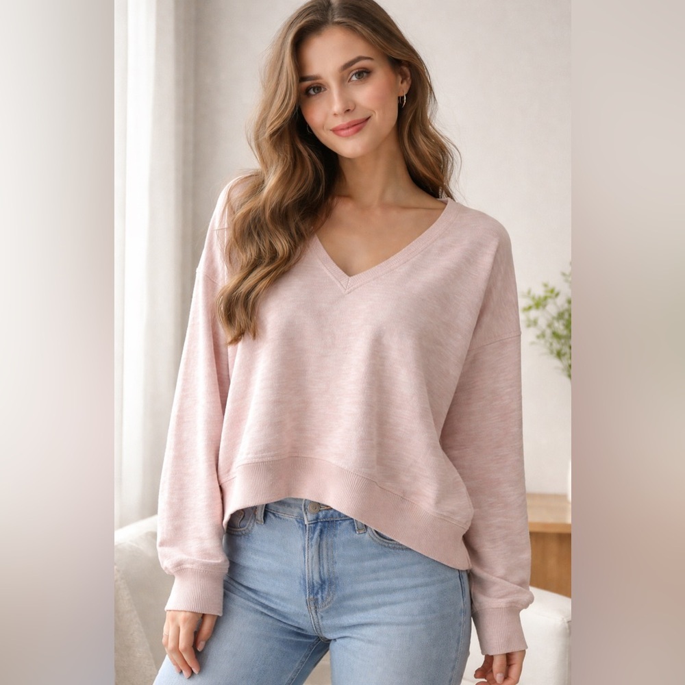 Victoria’s Secret Pink V-Neck Sweatshirt Size XL